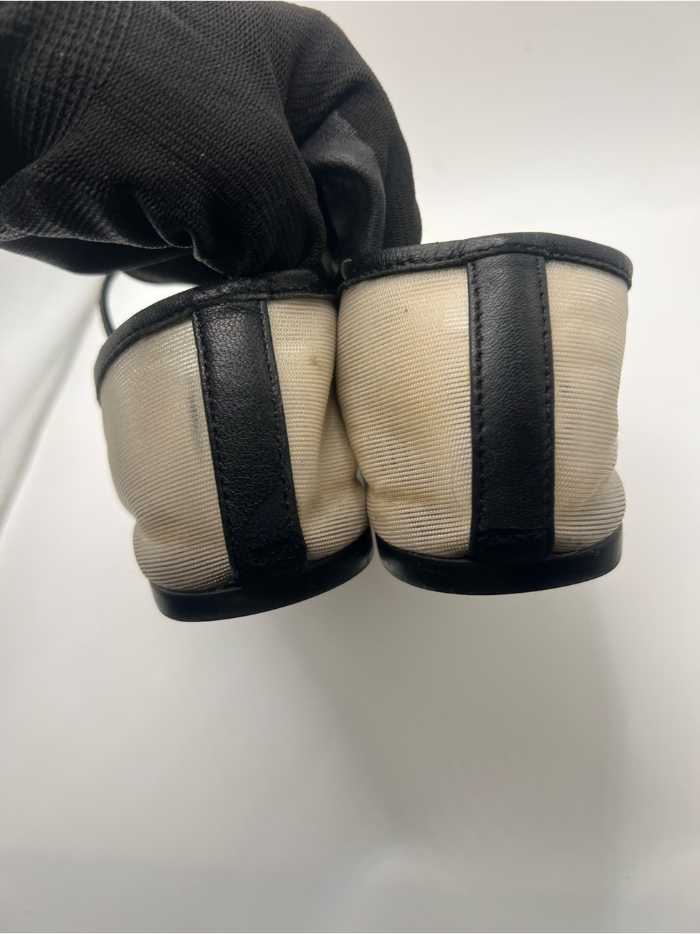 Madewell Beige Mary Jane Flats with Black Trim - Picture 10 of 10